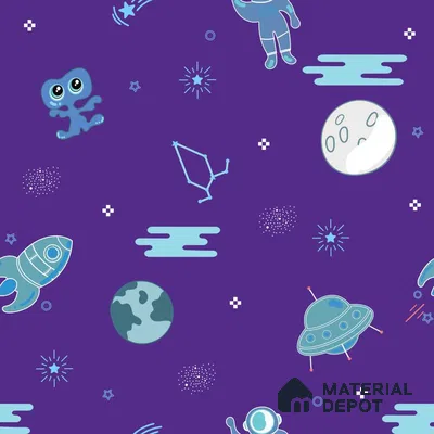 PDK007 - 4 | Kid Series Space Look 40 inches Sandblast Paper (Customized Size Wallpaper)