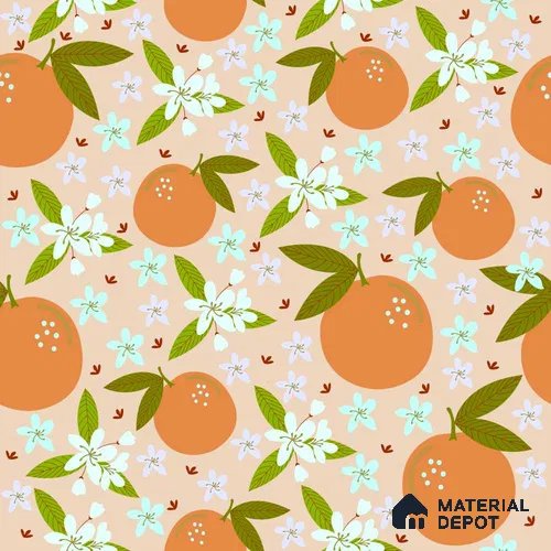 PDK010 - 4 | Kid Series Florals Look 40 inches Canvas Paper (Customized Size Wallpaper)