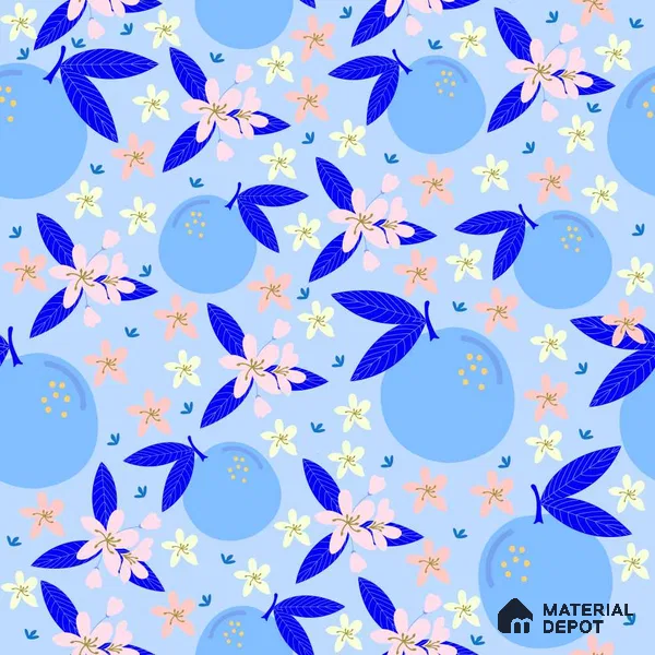 PDK010 - 5 | Kid Series Florals Look 50 inches Premium Paper (Customized Size Wallpaper)