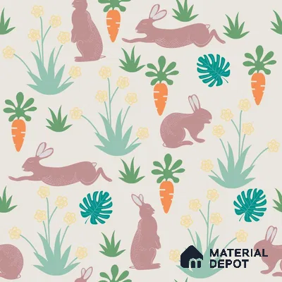 PDK031 - 2 | Kid Series Animal Print Look 40 inches Canvas Paper (Customized Size Wallpaper)