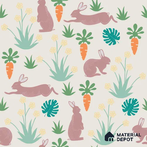 PDK031 - 2 | Kid Series Animal Print Look 40 inches Canvas Paper (Customized Size Wallpaper)