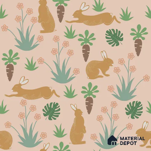 PDK031 - 4 | Kid Series Animal Print Look 40 inches Canvas Paper (Customized Size Wallpaper)