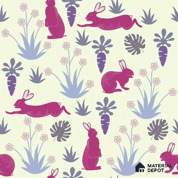 PDK031 - 5 | Kid Series Animal Print Look 40 inches Sandblast Paper (Customized Size Wallpaper)
