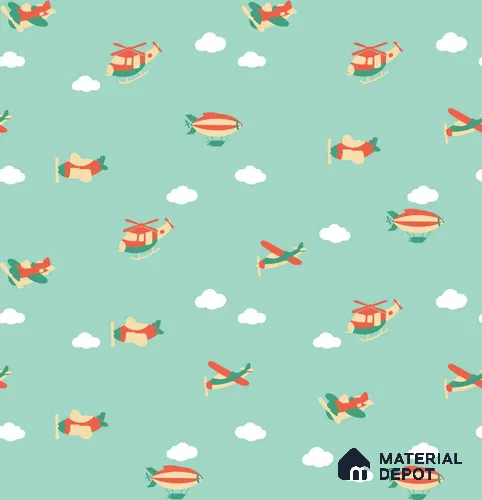 PHM036 - 3 | Kid Series Patterned Look 40 inches Canvas Paper (Customized Size Wallpaper)