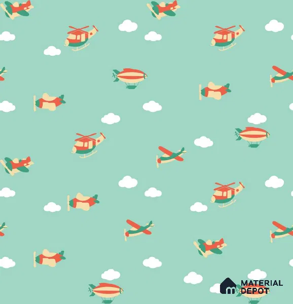 PHM036 - 3 | Kid Series Patterned Look 40 inches Sandblast Paper (Customized Size Wallpaper)