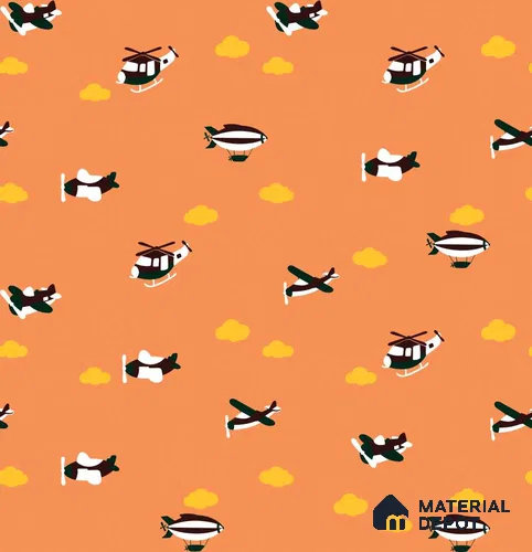PHM036 - 6 | Kid Series Patterned Look 50 inches Premium Paper (Customized Size Wallpaper)