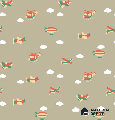 PHM036 - 8 | Kid Series Patterned Look 50 inches Premium Paper (Customized Size Wallpaper)