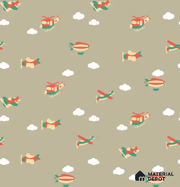 PHM036 - 8 | Kid Series Patterned Look 40 inches Canvas Paper (Customized Size Wallpaper)