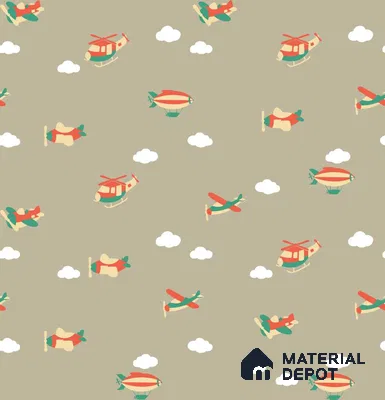 PHM036 - 8 | Kid Series Patterned Look 40 inches Sandblast Paper (Customized Size Wallpaper)
