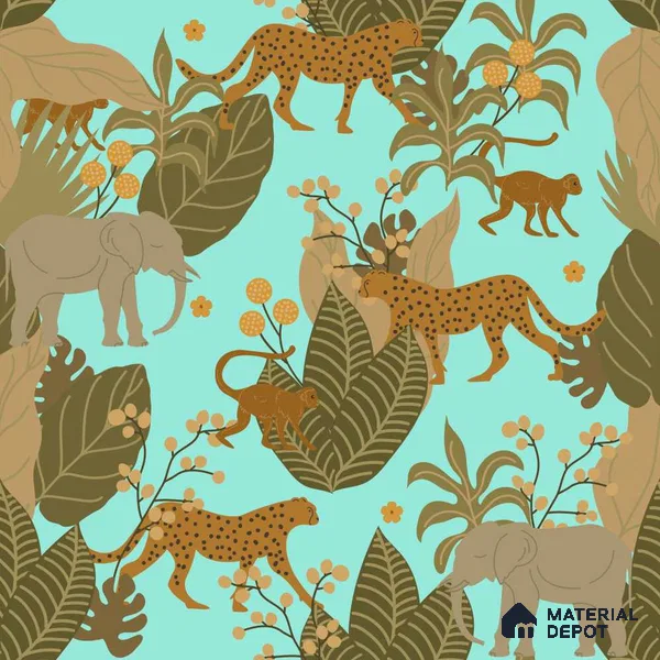 PDK008 - 3 | Kid Series Florals Look 40 inches Sandblast Paper (Customized Size Wallpaper)
