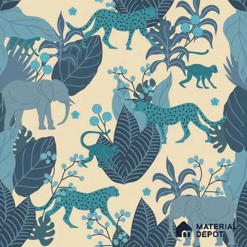 PDK008 - 6 | Kid Series Florals Look 50 inches Premium Paper (Customized Size Wallpaper)