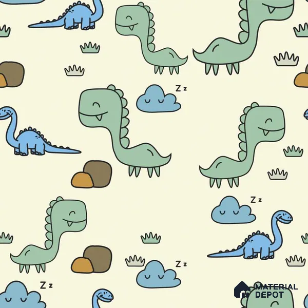 PKB007 - 1 | Kid Series Animal Print Look 40 inches Sandblast Paper (Customized Size Wallpaper)