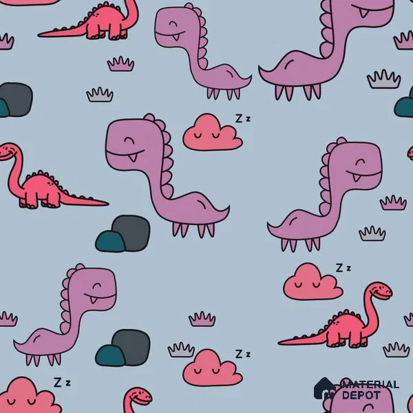 PKB007 - 4 | Kid Series Animal Print Look 40 inches Sandblast Paper (Customized Size Wallpaper)