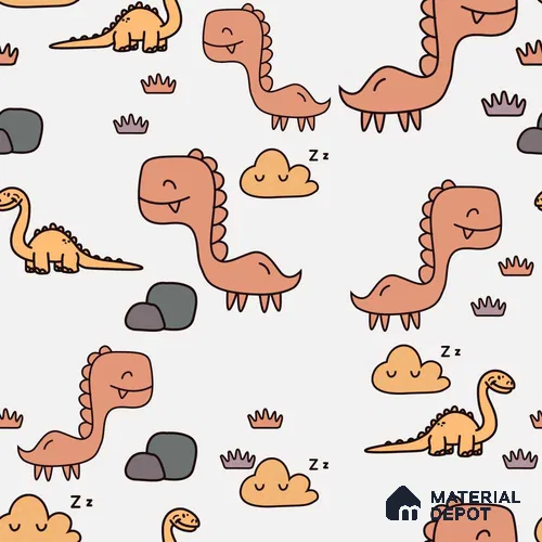 PKB007 - 7 | Kid Series Animal Print Look 52 inches Economy Paper (Customized Size Wallpaper)