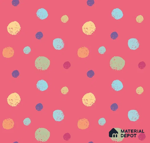 POS038 - 5 | Kid Series Patterned Look 40 inches Sandblast Paper (Customized Size Wallpaper)