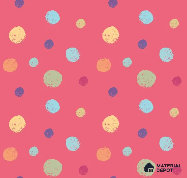 POS038 - 5 | Kid Series Patterned Look 40 inches Sandblast Paper (Customized Size Wallpaper)