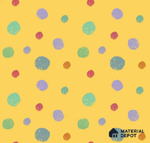 POS038 - 7 | Kid Series Patterned Look 40 inches Sandblast Paper (Customized Size Wallpaper)