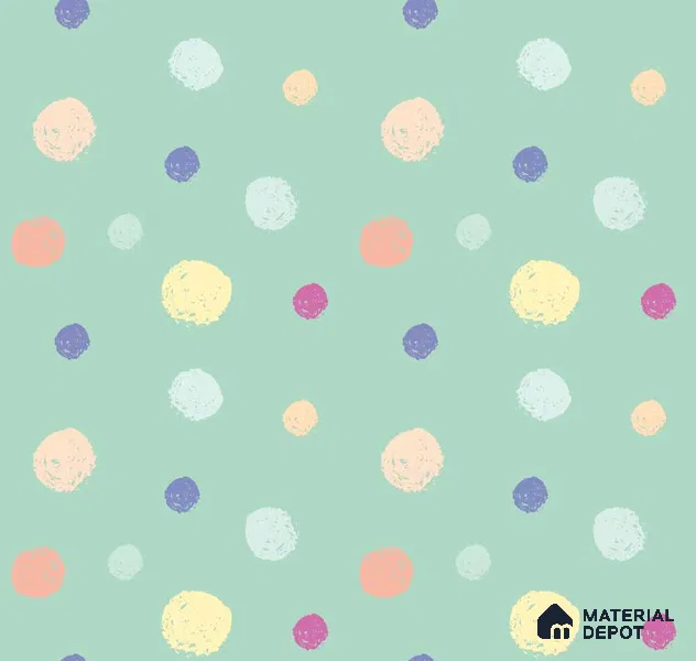POS038 - 8 | Kid Series Patterned Look 52 inches Economy Paper (Customized Size Wallpaper)