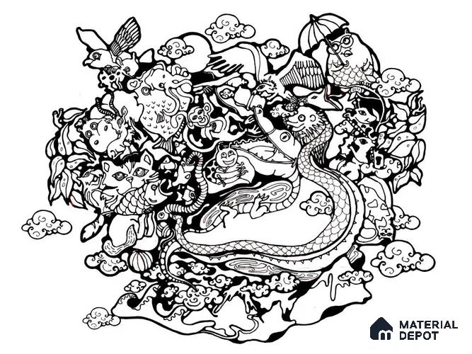 MDY003 | Kid Series Abstract Look 40 inches Canvas Paper (Customized Size Wallpaper)