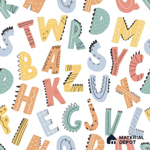PIND008 | Kid Series Patterned Look 52 inches Economy Paper (Customized Size Wallpaper)