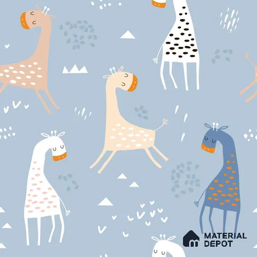 PIND010 | Kid Series Animal Print Look 40 inches Sandblast Paper (Customized Size Wallpaper)