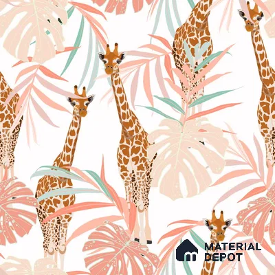 PIND013 | Kid Series Animal Print Look 52 inches Economy Paper (Customized Size Wallpaper)