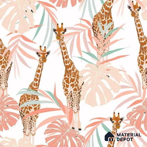 PIND013 | Kid Series Animal Print Look 52 inches Economy Paper (Customized Size Wallpaper)