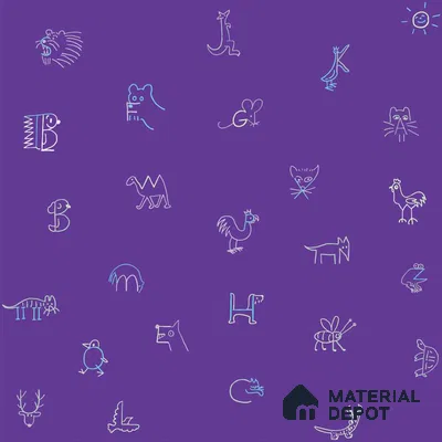 PHM035 - 2 | Kid Series Patterned Look 50 inches Premium Paper (Customized Size Wallpaper)