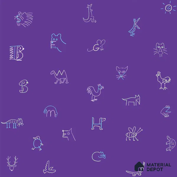 PHM035 - 2 | Kid Series Patterned Look 50 inches Premium Paper (Customized Size Wallpaper)