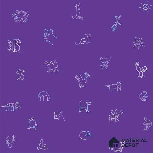 PHM035 - 2 | Kid Series Patterned Look 40 inches Sandblast Paper (Customized Size Wallpaper)