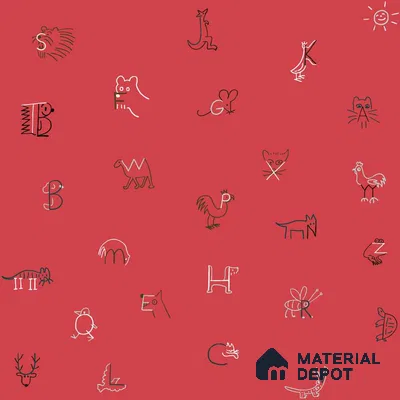 PHM035 - 5 | Kid Series Patterned Look 40 inches Canvas Paper (Customized Size Wallpaper)