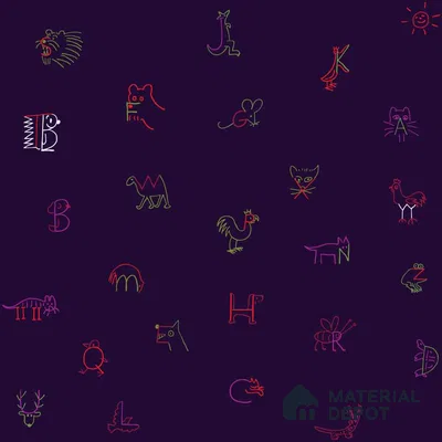 PHM035 - 6 | Kid Series Patterned Look 40 inches Canvas Paper (Customized Size Wallpaper)