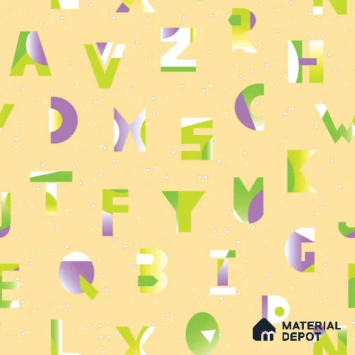 PLK003 - 1 | Kid Series Patterned Look 40 inches Canvas Paper (Customized Size Wallpaper)