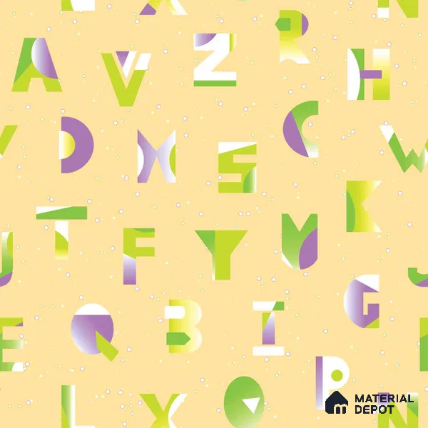 PLK003 - 1 | Kid Series Patterned Look 40 inches Sandblast Paper (Customized Size Wallpaper)