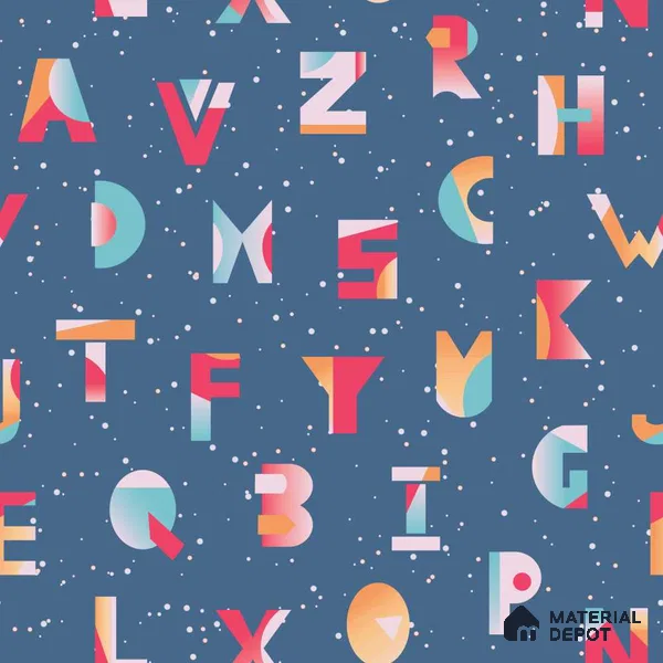PLK003 - 5 | Kid Series Patterned Look 50 inches Premium Paper (Customized Size Wallpaper)