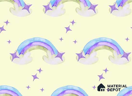 POS040 - 1 | Kid Series Patterned Look 40 inches Canvas Paper (Customized Size Wallpaper)