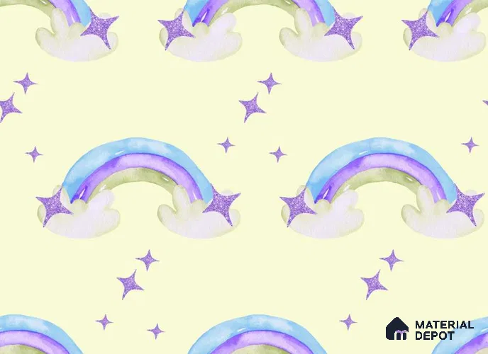 POS040 - 1 | Kid Series Patterned Look 40 inches Sandblast Paper (Customized Size Wallpaper)