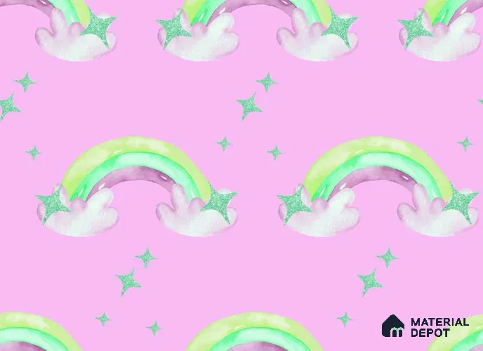 POS040 - 2 | Kid Series Patterned Look 40 inches Canvas Paper (Customized Size Wallpaper)