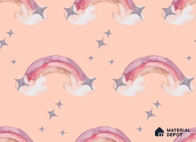 POS040 - 3 | Kid Series Patterned Look 50 inches Premium Paper (Customized Size Wallpaper)