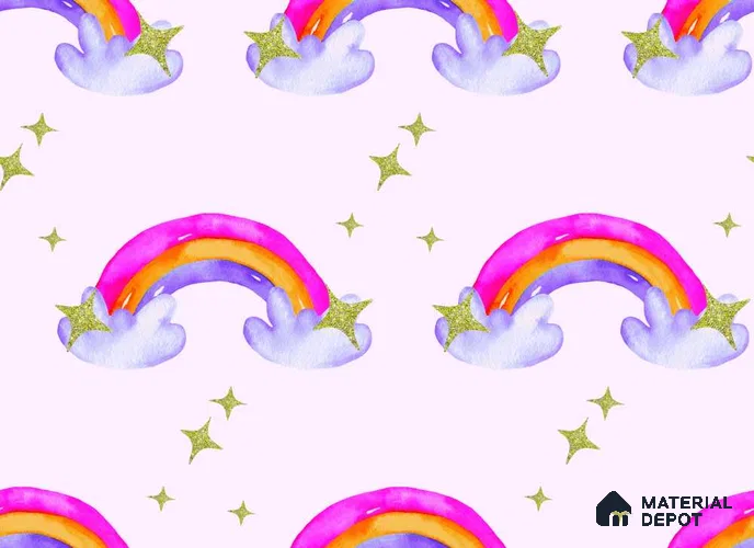 POS040 - 4 | Kid Series Patterned Look 50 inches Premium Paper (Customized Size Wallpaper)