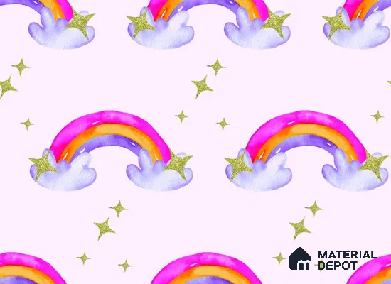 POS040 - 4 | Kid Series Patterned Look 52 inches Economy Paper (Customized Size Wallpaper)