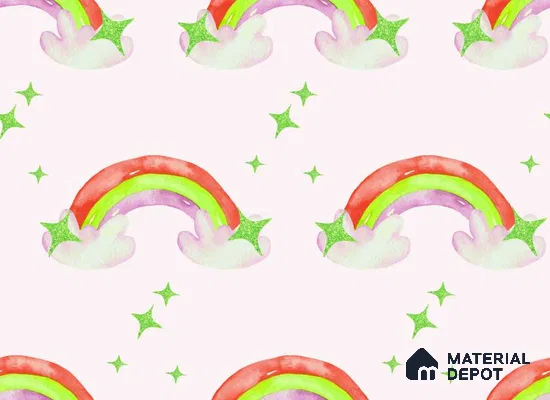 POS040 - 5 | Kid Series Patterned Look 50 inches Premium Paper (Customized Size Wallpaper)