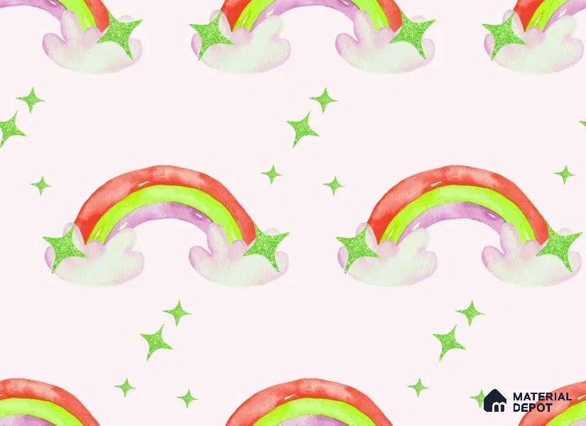 POS040 - 5 | Kid Series Patterned Look 50 inches Premium Paper (Customized Size Wallpaper)