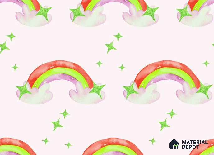 POS040 - 5 | Kid Series Patterned Look 52 inches Economy Paper (Customized Size Wallpaper)