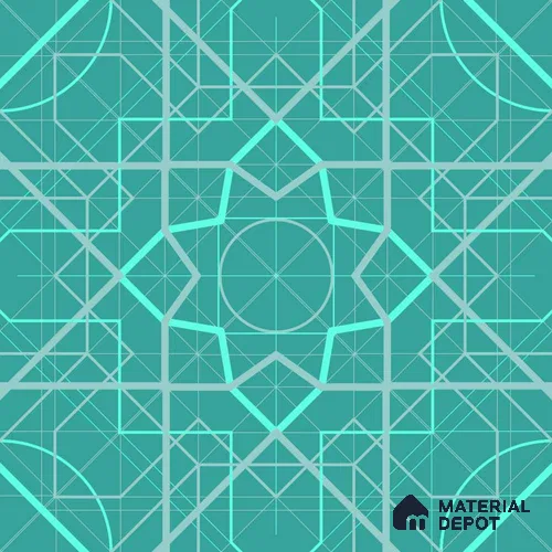 PKR015-7 | Traditional Series Geometric Look 40 inches Canvas Paper (Customized Size Wallpaper)