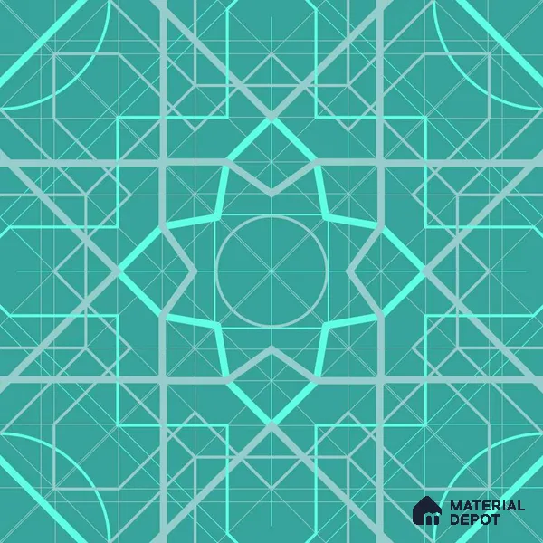 PKR015-7 | Traditional Series Geometric Look 40 inches Canvas Paper (Customized Size Wallpaper)