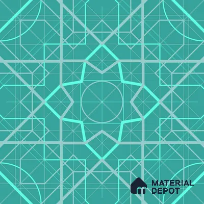 PKR015-7 | Traditional Series Geometric Look 52 inches Economy Paper (Customized Size Wallpaper)