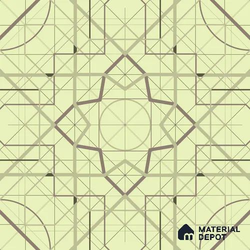 PKR015-8 | Traditional Series Geometric Look 50 inches Premium Paper (Customized Size Wallpaper)