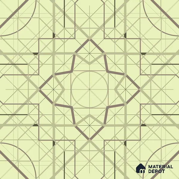 PKR015-8 | Traditional Series Geometric Look 40 inches Canvas Paper (Customized Size Wallpaper)
