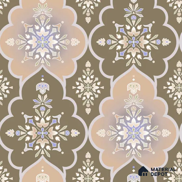 PLK006-1 | Traditional Series Patterned Look 52 inches Economy Paper (Customized Size Wallpaper)